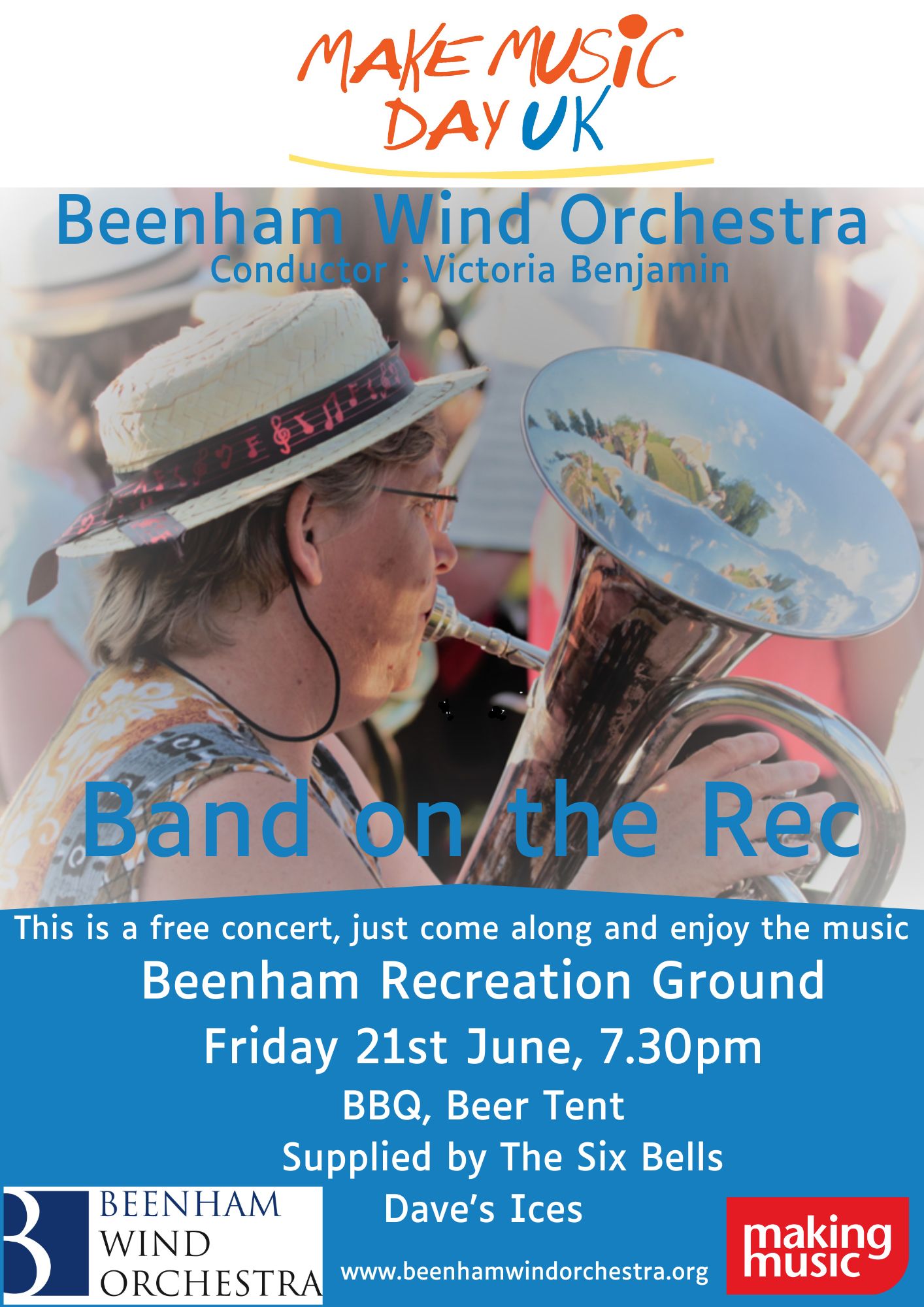 Band on the rec. Friday 21 June at 7.30pm
