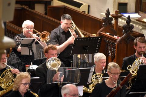 Bassoon and brass section